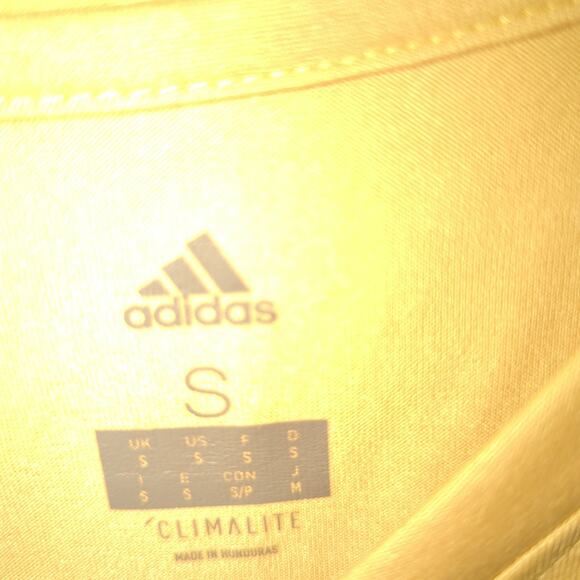 Adidas Small Georgia Tech Football Shirt Gold Climalite NCAA Tee Mens S - Picture 3 of 5